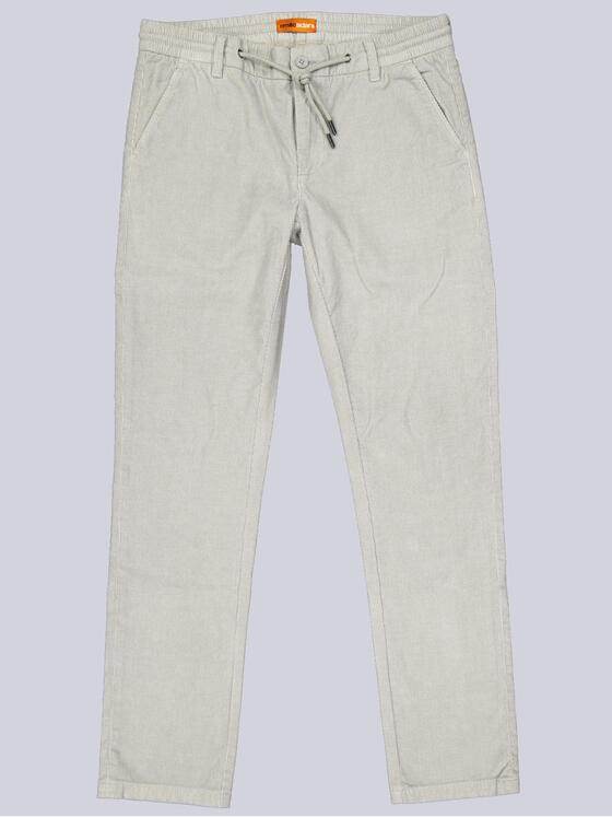 emilio adani Herren Chino mit Tunnelzug Hellgrau 39342