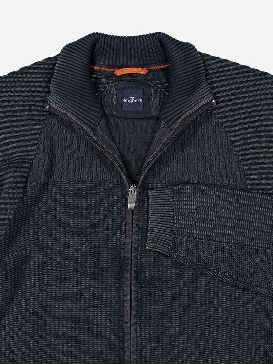 engbers Herren Cardigan regular Grau 37356