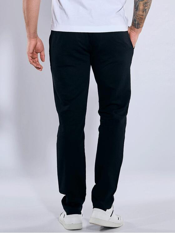 emilio adani Herren Chino slim fit Schwarz 36669