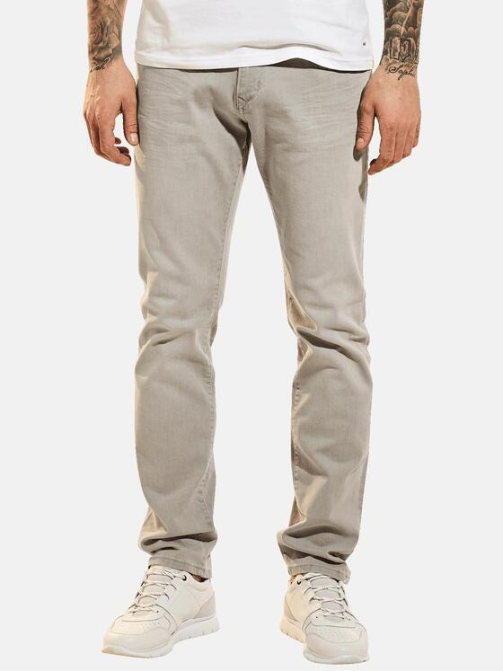 emilio adani Herren Sommerliche Jeans mit schmaler Passform Weiß 31624