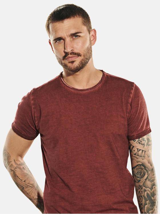 emilio adani Herren T-Shirt rundhals Rot 31831