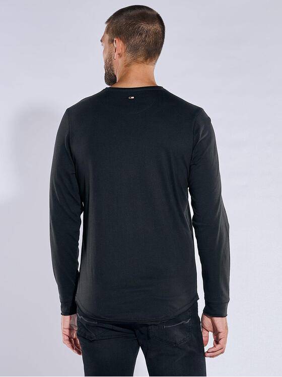 emilio adani Herren Langarm-Shirt "My Favorite" Schwarz 35662