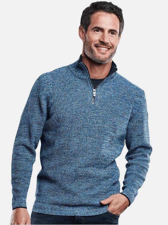 engbers Herren Softer Stehkragenpullover Himmelblau 28898