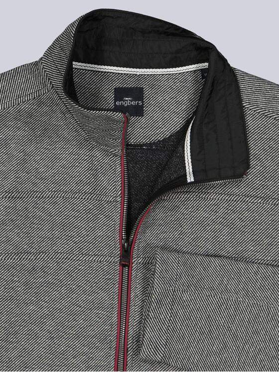 engbers Herren Sweatjacke mit Stehkragen Grau 39538