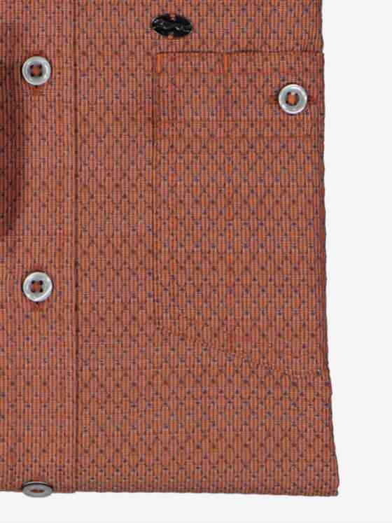 engbers Herren Langarm-Hemd strukturiert Orange 37635