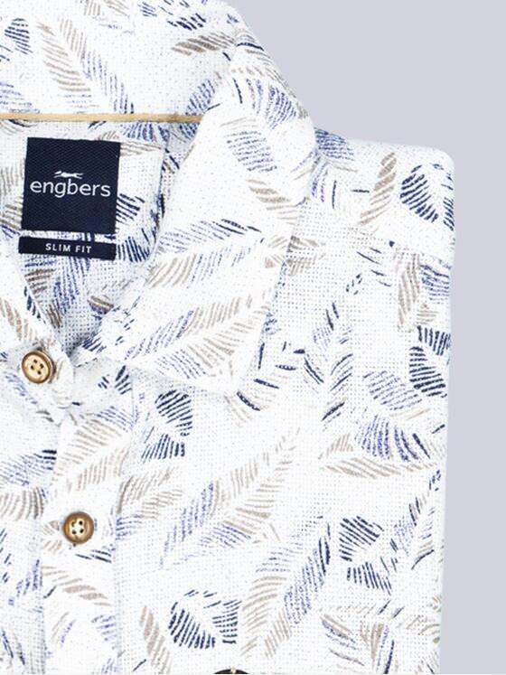 engbers Herren Langarm-Hemd gemustert Hellblau 38515