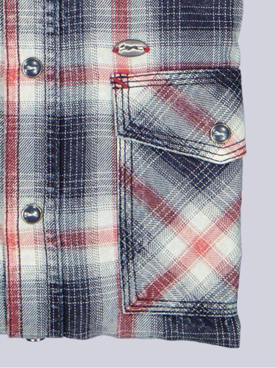 engbers Herren Langarm-Hemd gemustert Feuerrot 39635