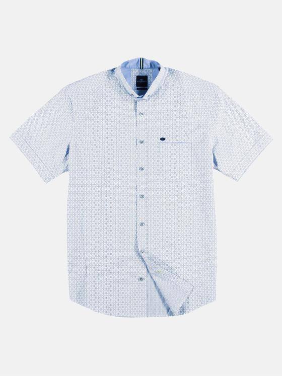 engbers Herren Dezent gemustertes Hemd Royalblau 29463