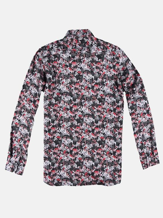 emilio adani Herren Individuelles Langarmhemd Rot 30908
