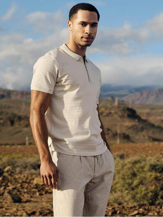 emilio adani Herren Poloshirt Beige 40520