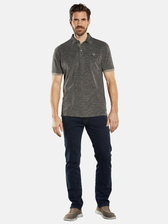 engbers Herren Polo-Shirt gemustert Braun 34530
