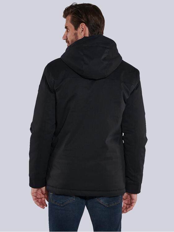 engbers Herren Jacke mit abnehmbarer Kapuze Schwarz 35421