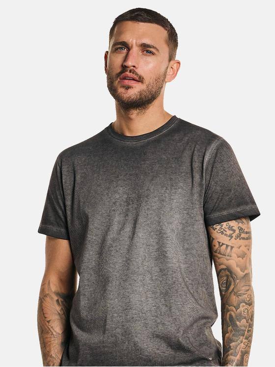 emilio adani Herren T-Shirt gestreift Grau 32764