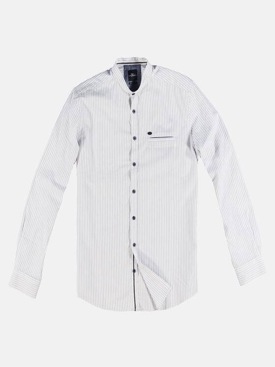 engbers Herren Baumwollhemd im Streifendesign Blau 31297