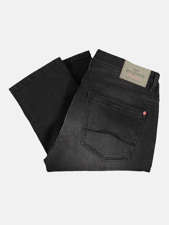 engbers Herren Jeans 5-Pocket Superstretch Schwarz 31449