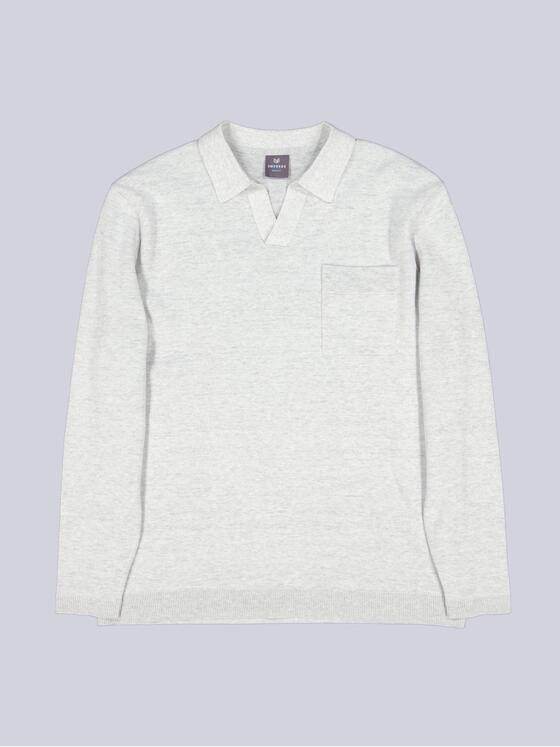 ENGBERS GERMANY Herren Pullover aus leichter und softer Baumwolle Silbergrau 38709