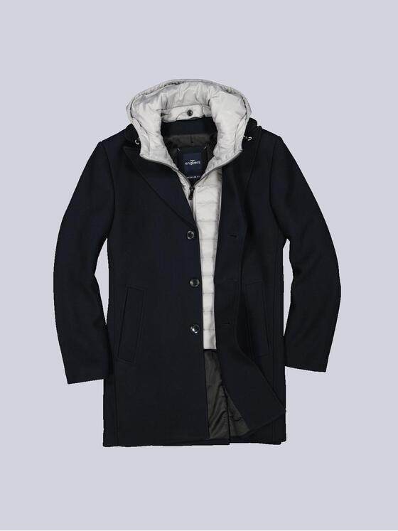 engbers Herren Mantel regular Blau 35484