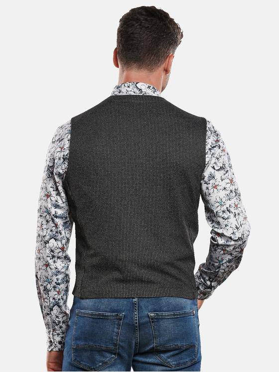 engbers Herren Sakko-Weste gemustert Grau 32405