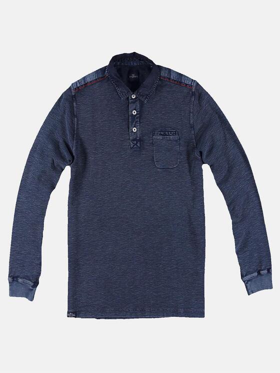 engbers Herren Poloshirt langarm Indigoblau 30270