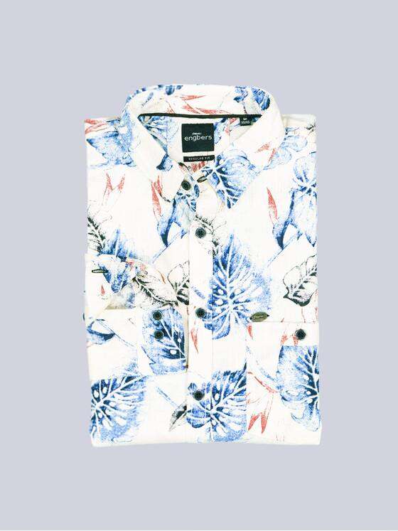 engbers Herren Langarm-Hemd regular Tuerkis 38665