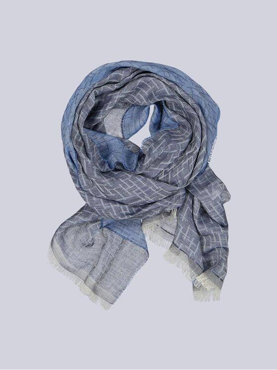 engbers Herren Schal gemustert Brilliantblau 38761