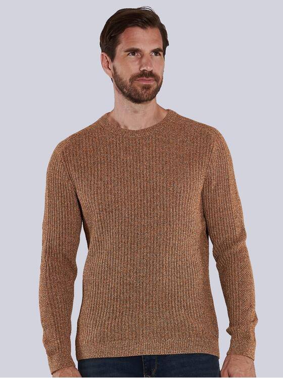 engbers Herren Pullover meliert Orange 36089
