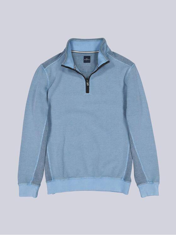 engbers Herren Sweatshirt mit Stehkragen Mittelblau 40084