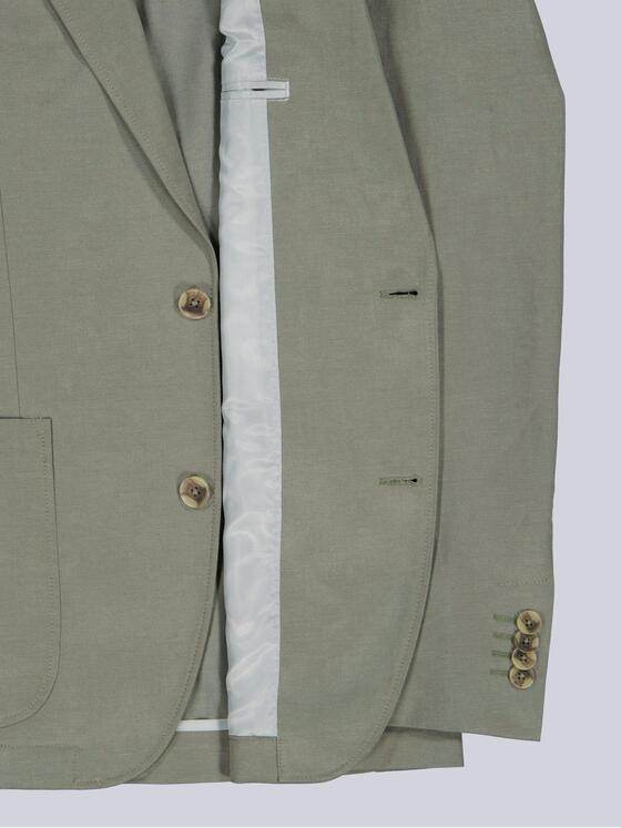 emilio adani Herren Anzug-Sakko aus Leinenmischqualität Khaki 40369