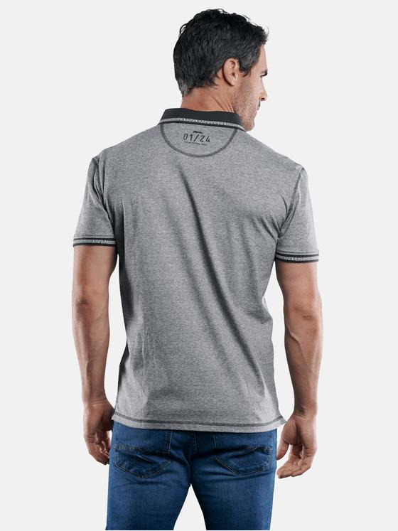 engbers Herren Sportives Poloshirt mit Badge Indigoblau 29225