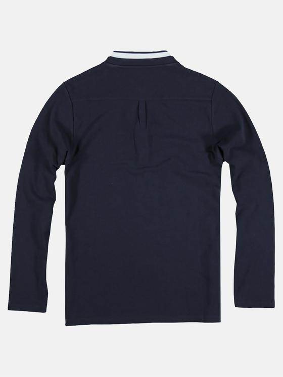 emilio adani Herren Langarm-Shirt im Layering-Look Blau 28871