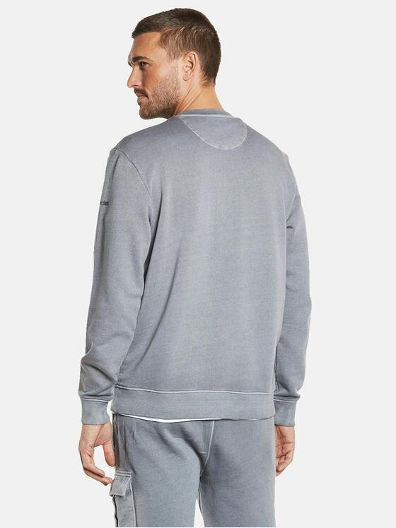 emilio adani Herren Sweatshirt uni Grau 34830