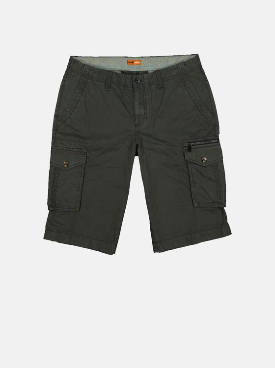 emilio adani Herren Cargo-Bermuda Grün 33198