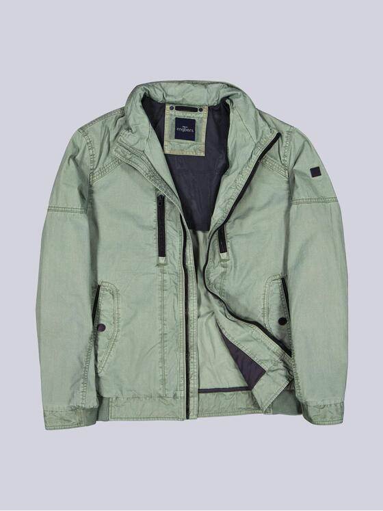 engbers Herren Baumwoll-Jacke Gruen 40273