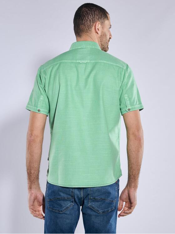 engbers Herren Kurzarm-Hemd uni Grün 36873