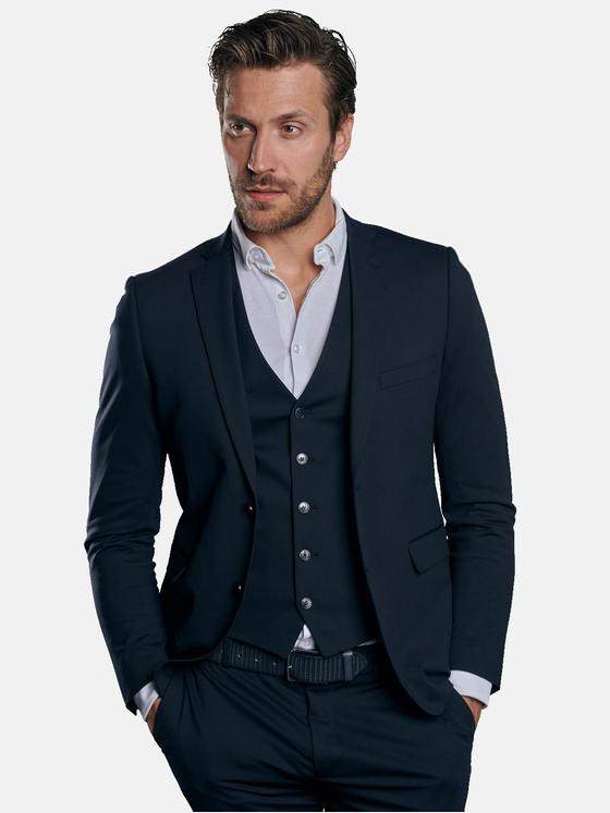 emilio adani Herren Anzugsakko slim fit Blau 31011