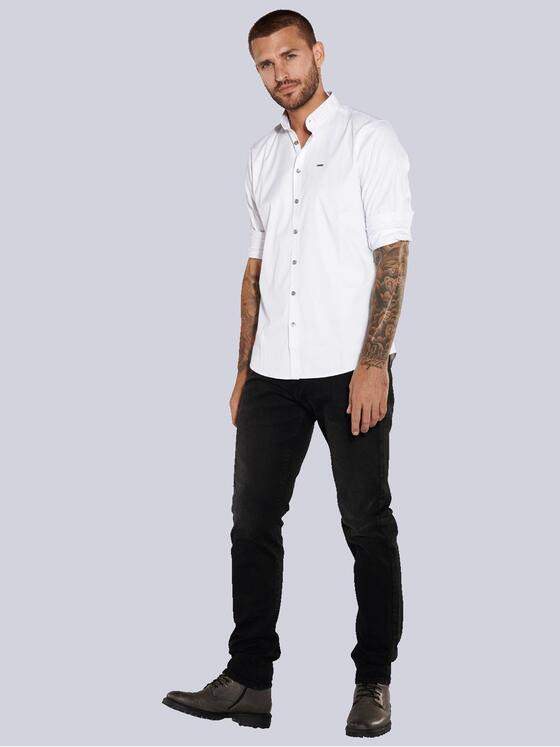 emilio adani Herren Hemd uni Weiß 36122