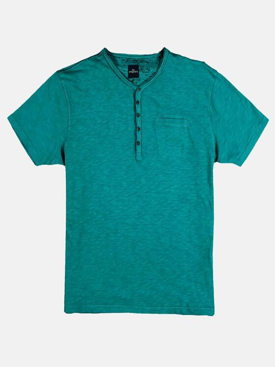 engbers Herren Henley T-Shirt Petrol 28912