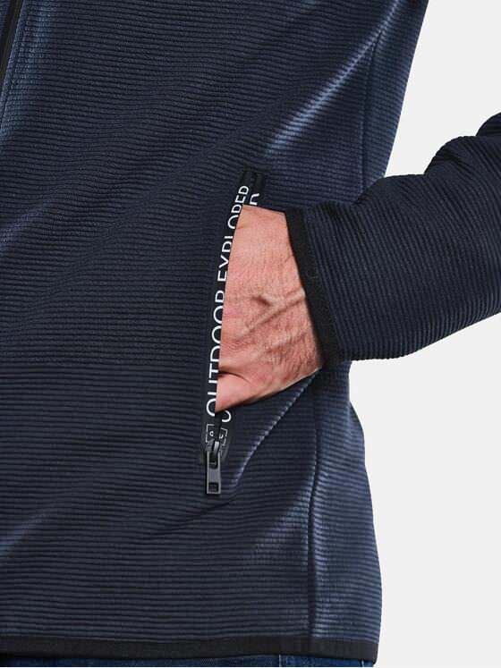 engbers Herren Sweatjacke Kapuze Saphirblau 33334