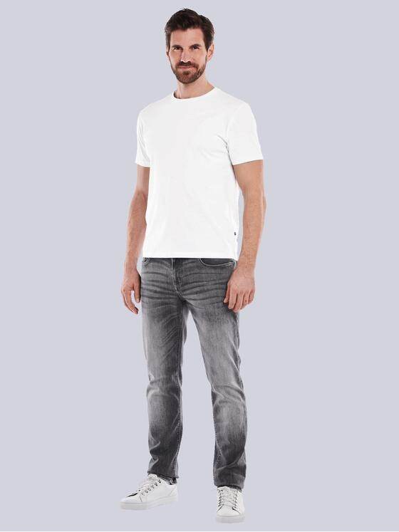 ENGBERS GERMANY Herren T-Shirt aus Supima Baumwolle Weiß 34683