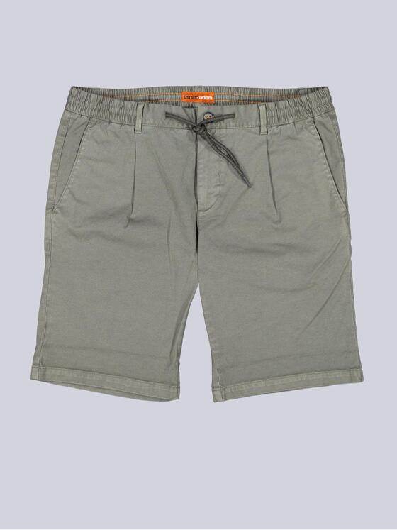 emilio adani Herren Bermuda Chino mit Tunnelzug Khaki 40738