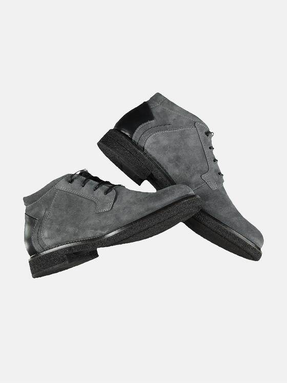 engbers Herren Leder-Boot Kieselgrau 31943