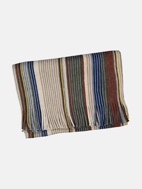 engbers Herren Schal gestreift Beige 35928