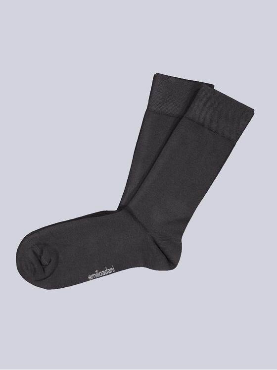 emilio adani Herren Socke uni Anthrazit 34179