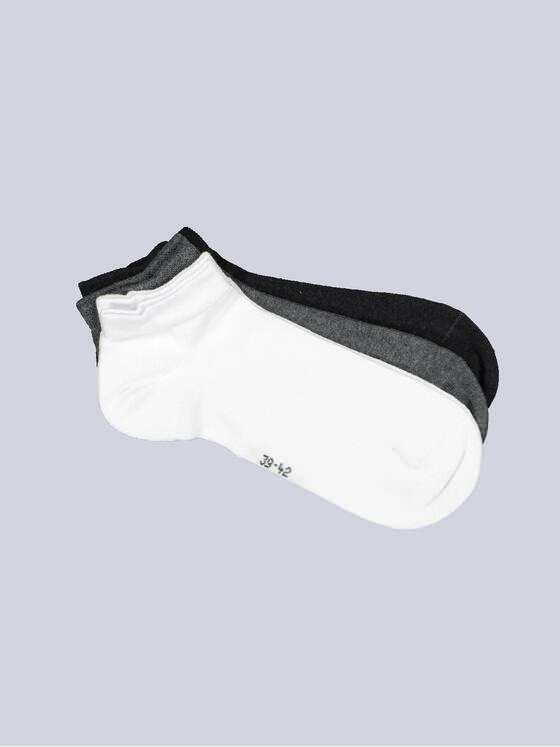 emilio adani Herren Sneaker-Socke uni Grau 36900