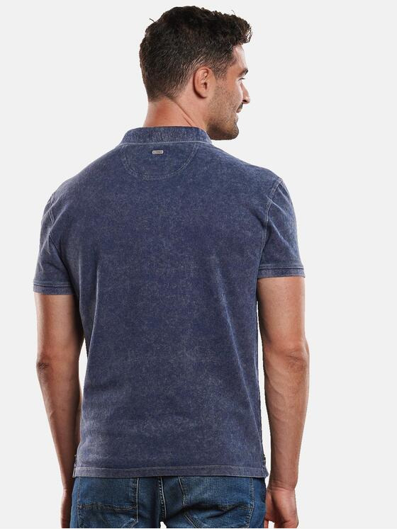 engbers Herren Polo-Shirt gemustert Marineblau 31744
