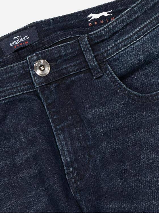 engbers Herren Super-Stretch-Jeans slim fit Indigoblau 37403