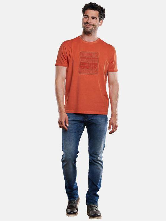 engbers Herren T-Shirt Rundhals Dunkelorange 31848