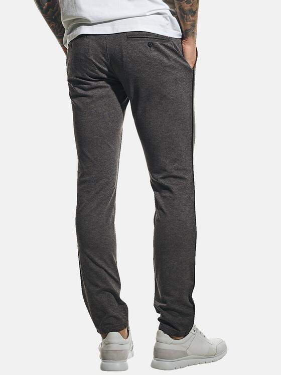 emilio adani Herren Jersey Hose im Retrodesign Grau 30333