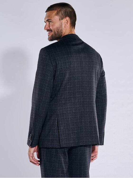 emilio adani Herren Anzug-Sakko slim fit Grau 37647