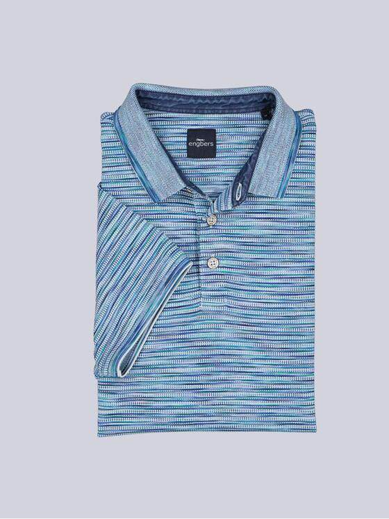 engbers Herren Polo-Shirt meliert Hellblau 38924